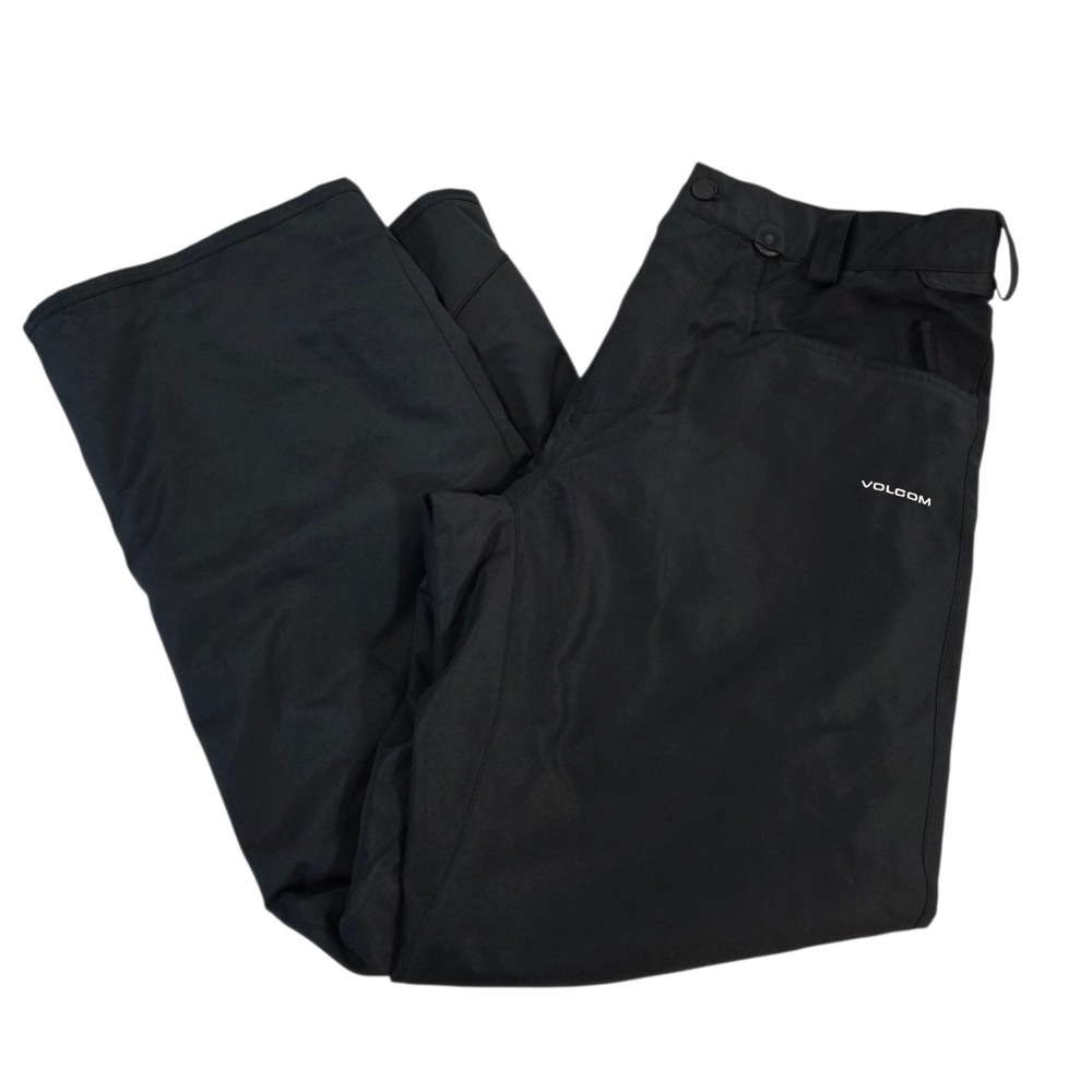 VOLCOM Snowboard‎ Ski Pants 10K Waterproof Pockets Black XL Outdoors Sports